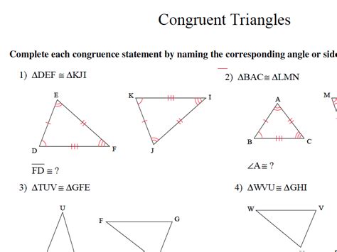 Triangle congruence oh my worksheet / every time you click the new worksheet button, you will get a brand new printable pdf worksheet on triangle. 28 Geometry Worksheet Congruent Triangles - Worksheet ...