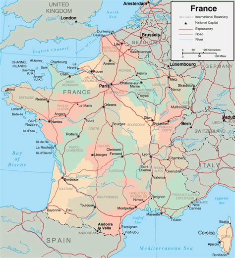 Map Of Southern France With Cities And Towns Secretmuseum
