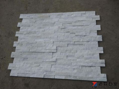 White Quartz Stacked Stone Veneer Cultured Stone Wall Cladding Price