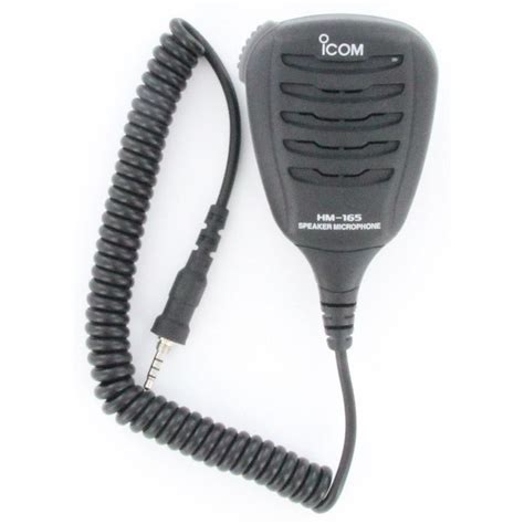 Icom Hm 165 Ipx7 Waterproof Speaker Microphone
