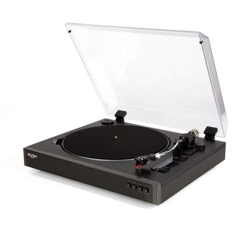 Bush Full Size Turntable Vinyl Record Player Black