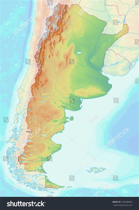 Elevation Map Of Argentina Topographic Map Altitude M