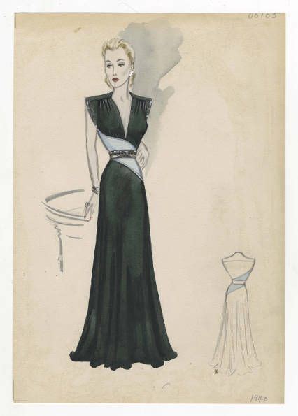 Pin By Tala Cameron On Fashion Drawings 1940 Fashion Illustration