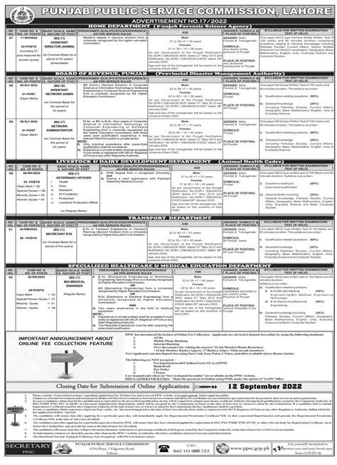 Latest PPSC Jobs Online Apply PPSC Advertisement No Jobs Center And GK