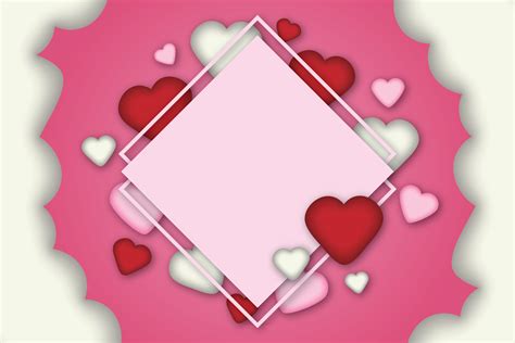 Valentine Background Squares Heart Graphic By Studioisamu · Creative