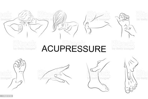 Point Massage Body Parts Stock Illustration Download Image Now Istock
