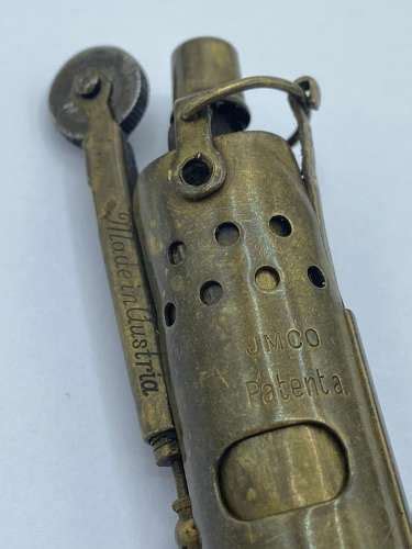 Ww1 German Austrian Made Brass Jmco Working Wind Proof Trench Lighter