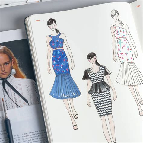 Womens A4 Fashion Design Sketchbook Fashion Sketchbook Fashion