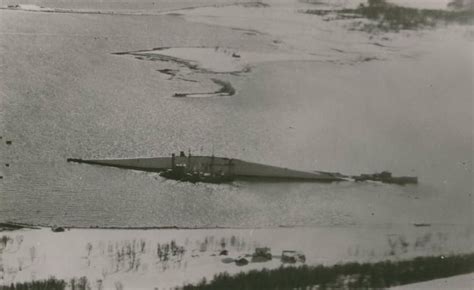 Capsized Tirpitz In The Fjord Near Tromsö Norway The Tirpitz Was