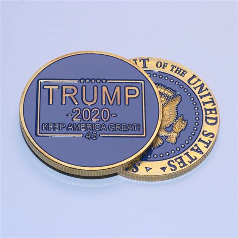 Donald Trump Red White And Blue Challenge Coin Keep America Great