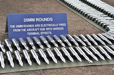 Depleted uranium is uranium with the most unstable isotopes removed. 20mm rounds stock photo. Image of depleted, bullets ...