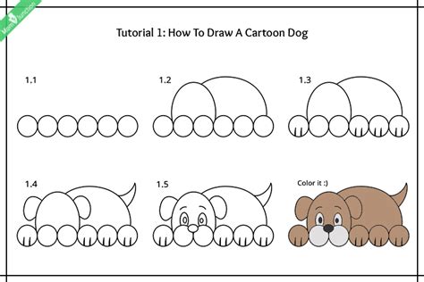 This easy drawing tutorial is helpful for beginners and kids. Step By Step Guide On How To Draw A Dog For Kids