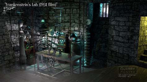 Frankensteins Lab 1931 Film 3d Model Sharecg