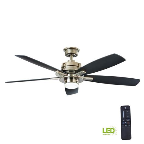 Craftsman style ceiling fan with light | review home co. Home Decorators Collection Montpelier 56 in. LED Indoor ...