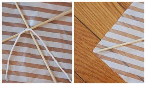 I hope this quick tutorial helps you lot out! Make two crapty kites: Newspaper Kite and Plastic Bag kite | Pink Stripey Socks