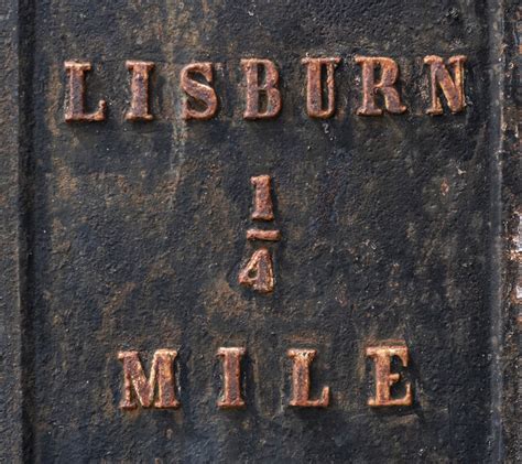 Milepost Lisburn © Rossographer Cc By Sa20 Geograph Britain And