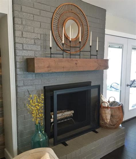 This painted brick fireplace tutorial contains affiliate links for brick anew fireplace paint. How to Paint a Brick Fireplace (and the Best Paint to Use ...