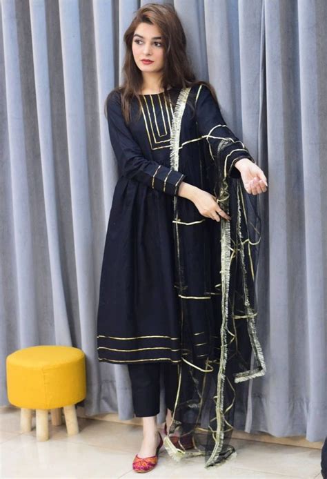 Kainat Faisals New Black Dress Girls Frock Design Stylish Party Dresses Simple Pakistani