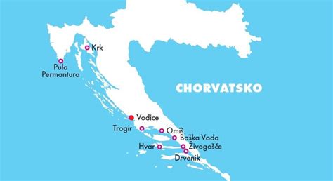 Vodice Chorvatsko Mapa Mapa