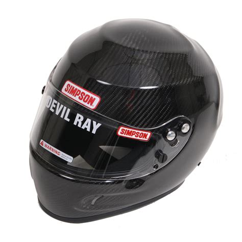 Simpson Racing 183004c Simpson Devil Ray Carbon Fiber Helmets Summit