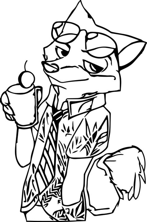 Nick Wilde Zootopia Coloring Page Coloring Pages