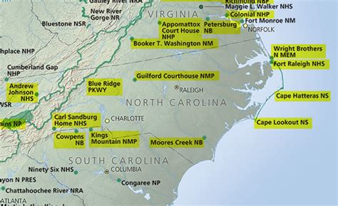 Map Of Nc State Parks World Map