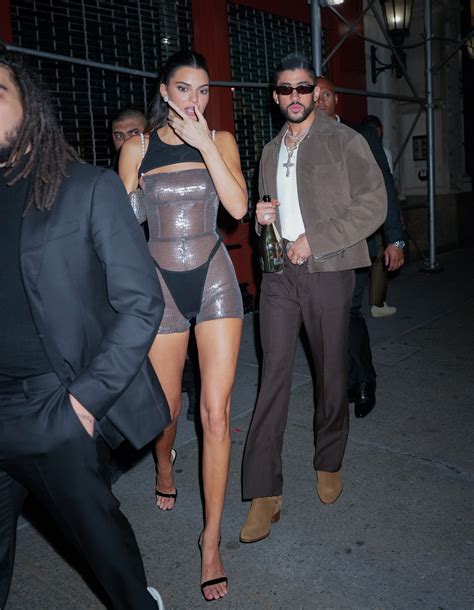 Kendall Jenner Goes Nearly Nude In A See Through Bodysuit And Black