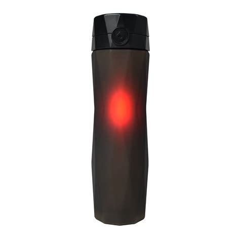 Hidratespark 20 Smart 24 Oz Black And Red Plastic Water Bottle With