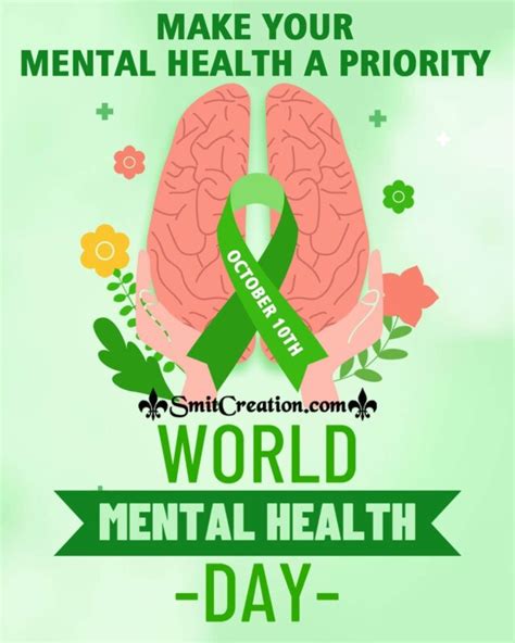 World Mental Health Day Caption Poster