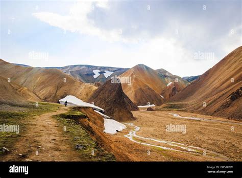 Hiking In The Colourful Mountains Green Moss Geothermal Pools