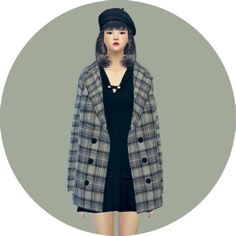 Acc Winter Coat Checked At Marigold Sims 4 Updates