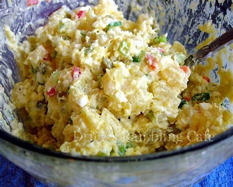 Copycat asian dressing from your favorite restaurant. Potato Salad with Deviled Egg Dressing ~ Drick's Rambling Cafe