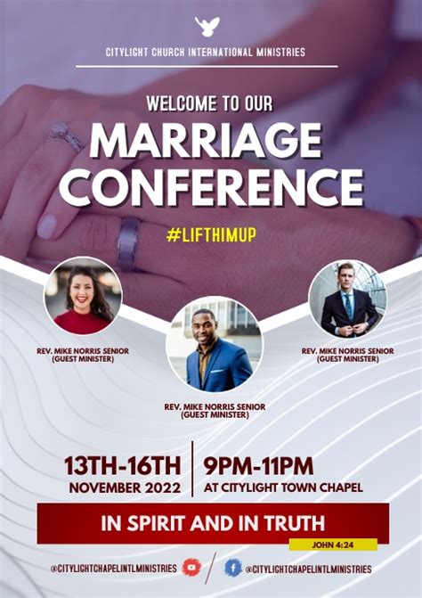 Marriage Conference Flyer Template Postermywall