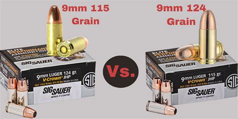 115 Grain Vs 124 Grain 9mm Ammo Know The Difference