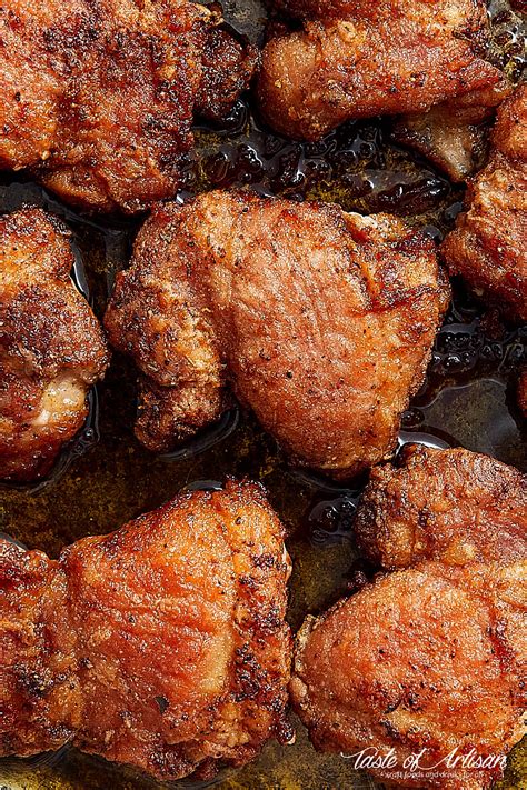 Crispy Pan Fried Boneless Skinless Chicken Thighs Craving Tasty