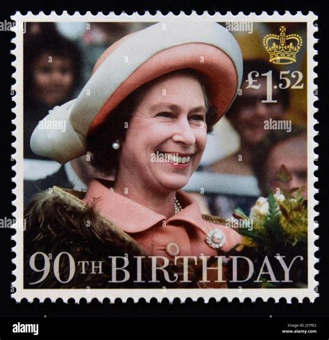 Postage Stamp Great Britain Queen Elizabeth Ii 2016 Hm The Queens