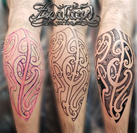 Maori Leg Tattoo Zealand Tattoo