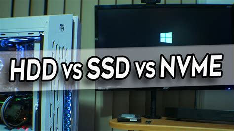 Hdd Vs Ssd Vs Nvme M Does A Nvme Drive Help Boot Times Youtube