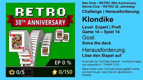 Star Club Retro 30th Anniversary Klondike Expert 14 Goal