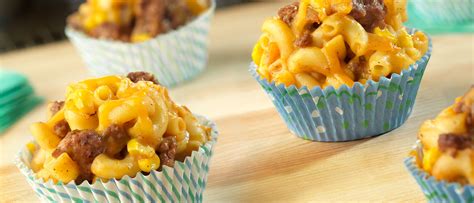 Mini Taco Mac And Cheese Cups Campbells Kitchen