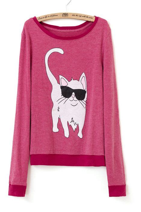 Kitty Wearing Sunnies Pink Sweater Cat Fashion Fashion