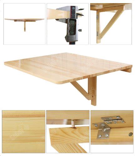 Below you'll see the pictures with the dimensions of the table and now you can get started with purchasing the materials you'll need for your diy project. Wall-mounted Drop-leaf Table, Folding Dining Desk, Solid ...