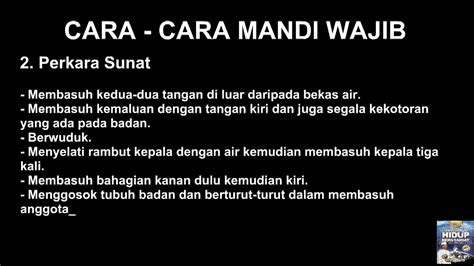 Cara mandi wajib lelaki is a free books & reference app. Cara Mandi Wajib ( Perkara Sunat ) - YouTube