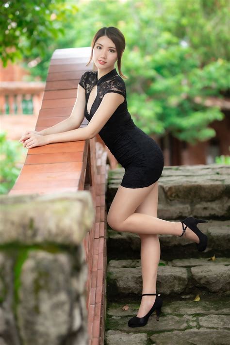 Asian Pose Legs Dress Glance Bokeh Beautiful Rare Gallery Hd Wallpapers