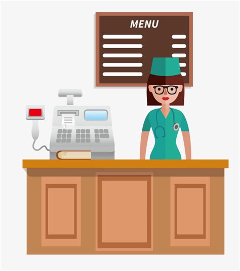 Cashier Clipart Hospital Cashier Hospital Transparent Free For