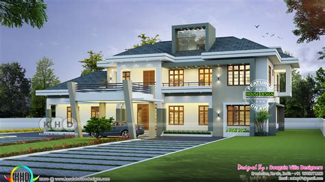 4 Bedroom Classic Style Beautiful Home Plan Kerala Home Design And