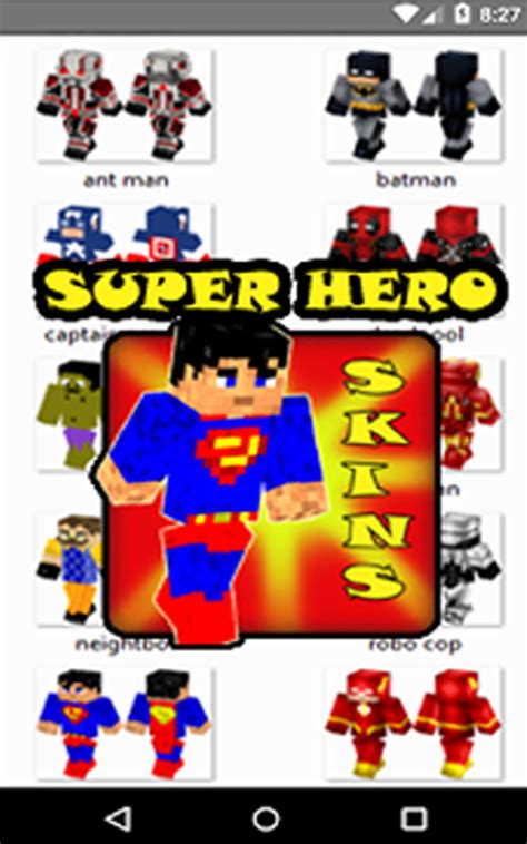 Super Heroes Skins For Minecraft Pe Apk For Android Download