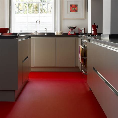 Red Floor Kitchen Design Ideas In 2020 Vinyl Flooring Hardwood