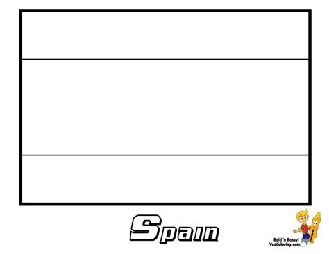 Flag Of Spain Coloring Page - Coloring Home