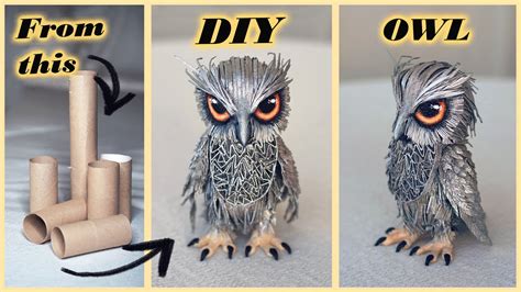 How To Make Paper Owl Diy Toilet Paper Roll Craft Ideas Youtube